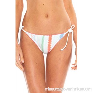 Becca by Rebecca Virtue Women's Casablanca Tie Side Hipster Bikini Bottom Spring Leaf B07PNH8VSG